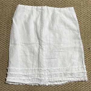 Tommy Bahama linen ruffle skirt.